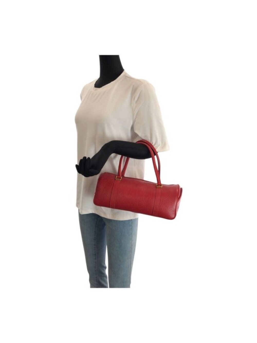 Gucci Vintage Interlocking Red Gold Leather 000 58 Mini Boston Bag - Picture 7 of 9